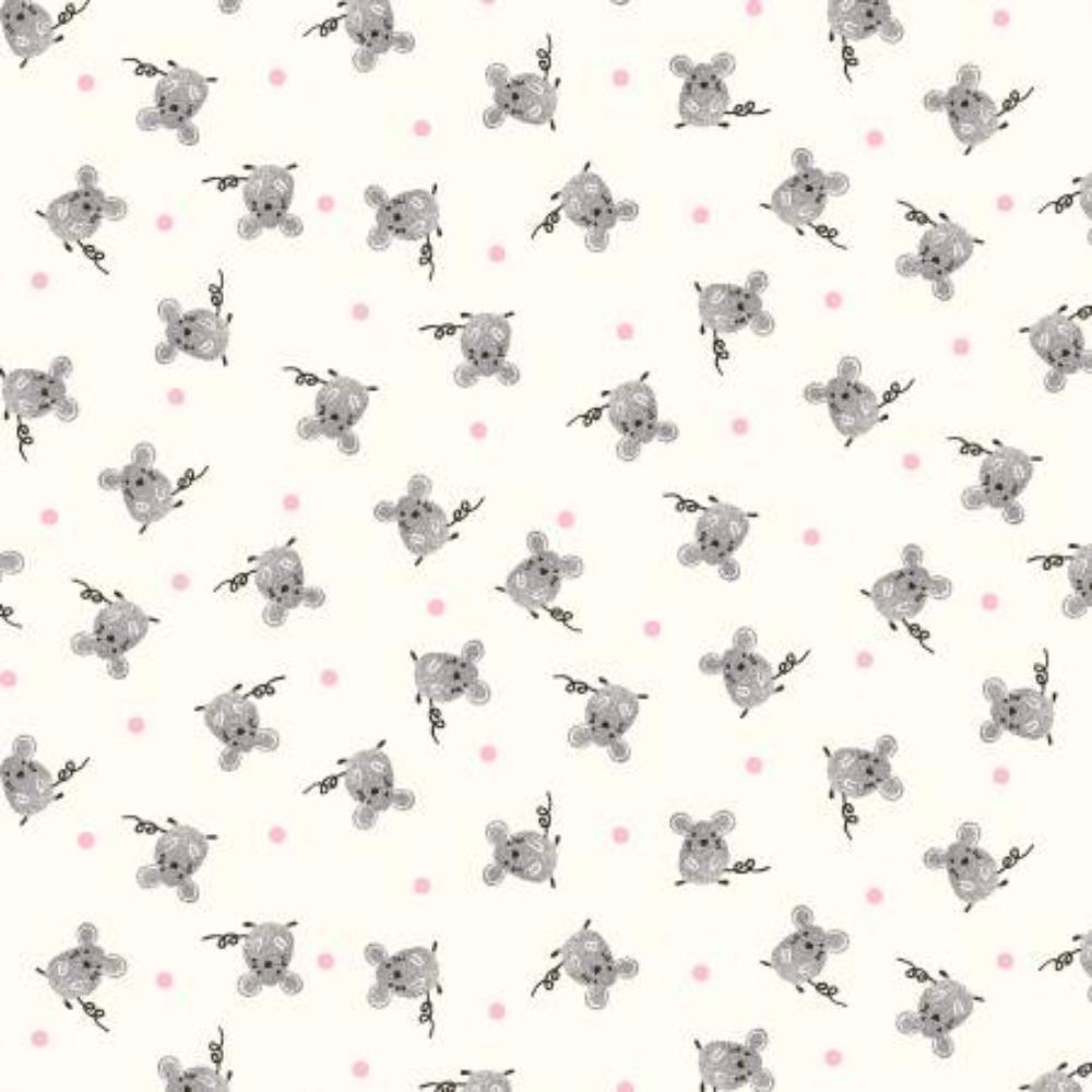 Windham - Julia Cute Mice WHITE Polkadot Tiny Mouse 51129-1.Priced per 25 Cm.