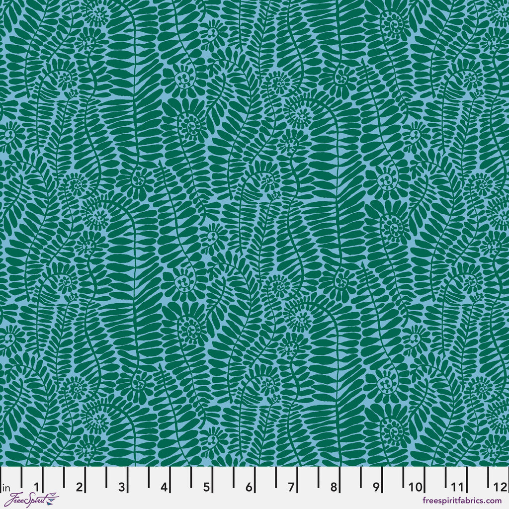 KFC Small Fronds TURQUOISE PWBM098 Feb 2025 Priced per 25cm