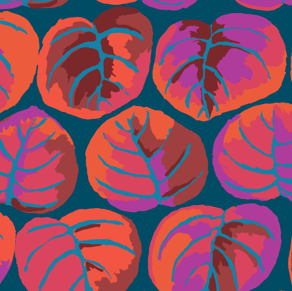KFC Palm Leaves RED PWGP208 Feb 2025 Priced per 25cm