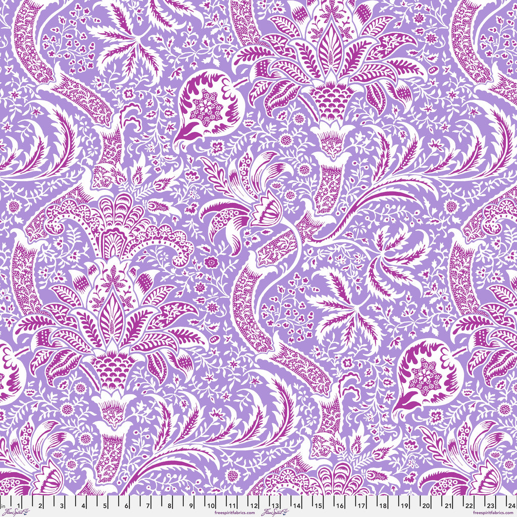 Kaffe & Morris & Co Indian LAVENDER PWKW005 Priced per 25cm
