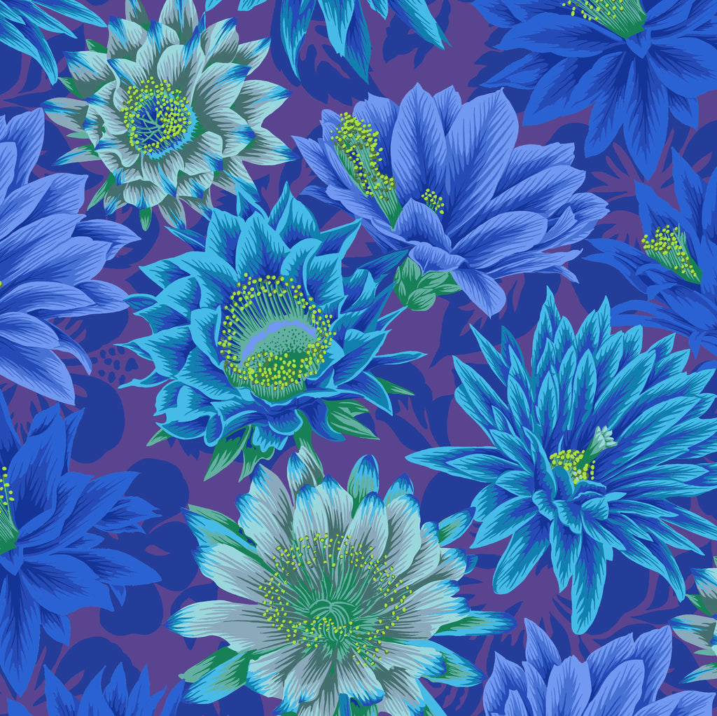 KFC Cactus Flower BLUE PWPJ096.Priced per 25cm