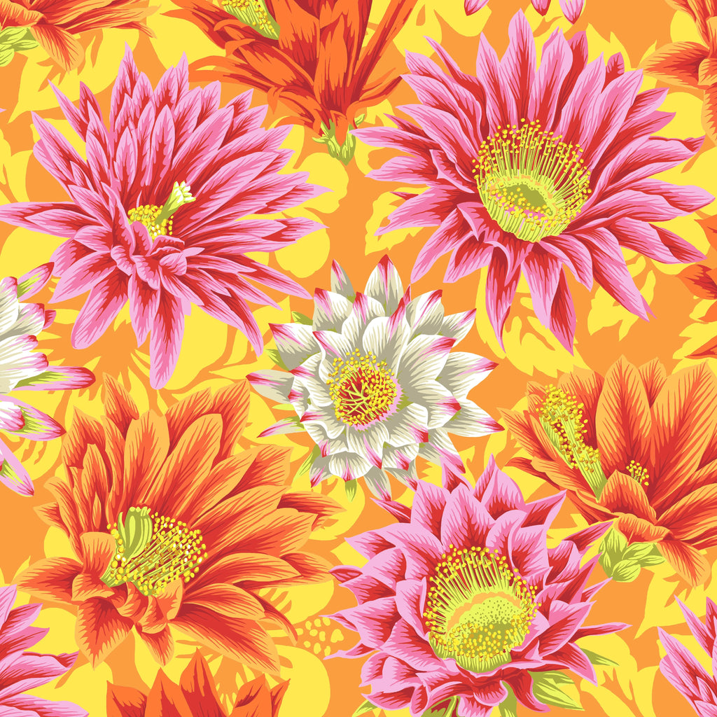 KFC Cactus Flower Yellow PWPJ096.Priced per 25cm