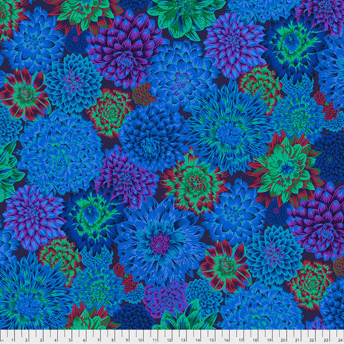 KFC Dancing Dahlias BLUE PWPJ101.Priced per 25cm