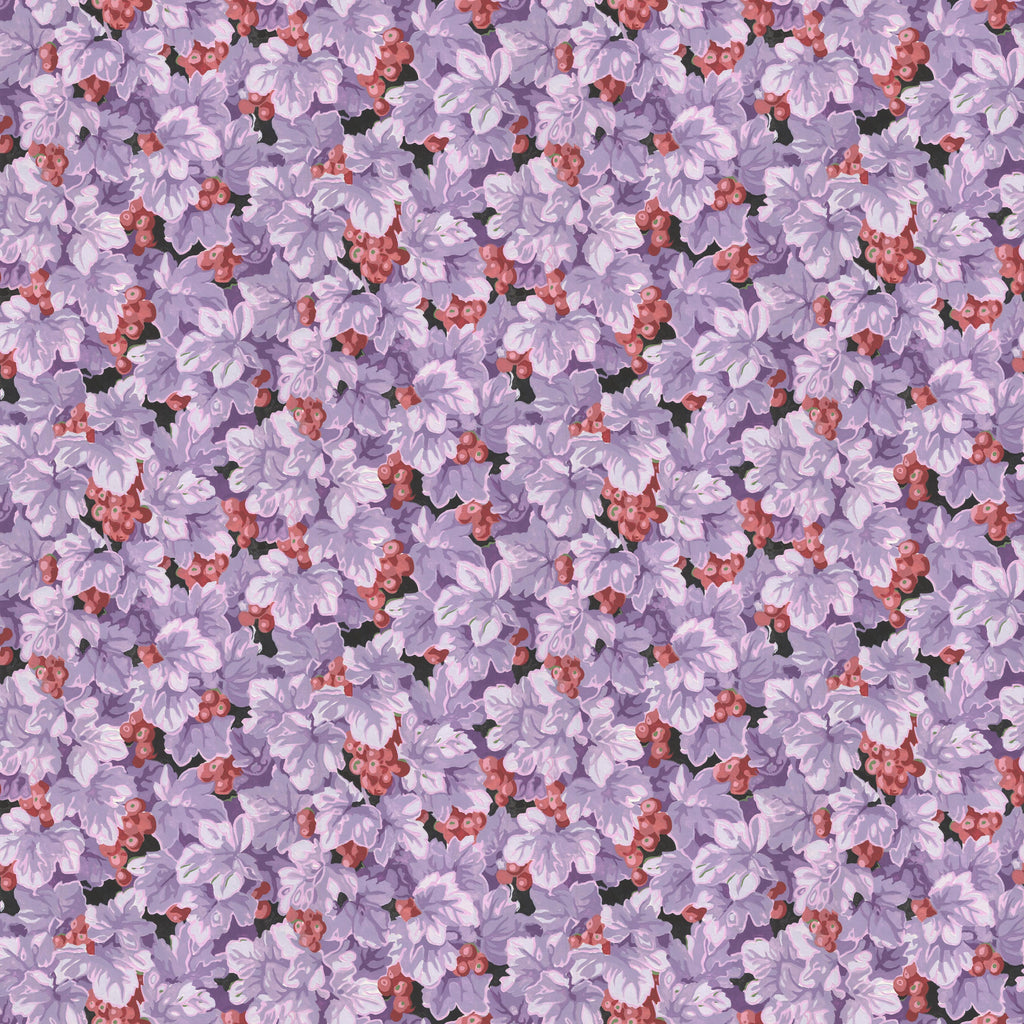 COTTAGE GARDEN Grape Vine PURPLE PWSL133 by Philip Jacobs.Priced per 25cm
