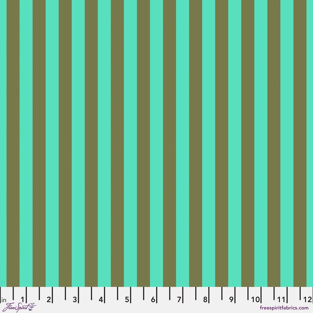 True Colors Tent Stripe Agave PWTP069 by Tula Pink.Priced per 25cm