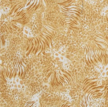 Out of Africa Mixed Animal Skins Tan.Priced per 25cm.