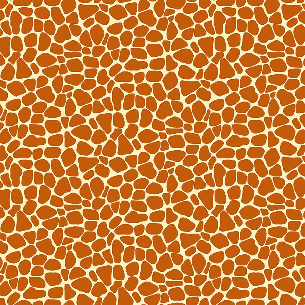 Zoe the Giraffe Skin Print Orange SB20258-430.Priced per 25cm