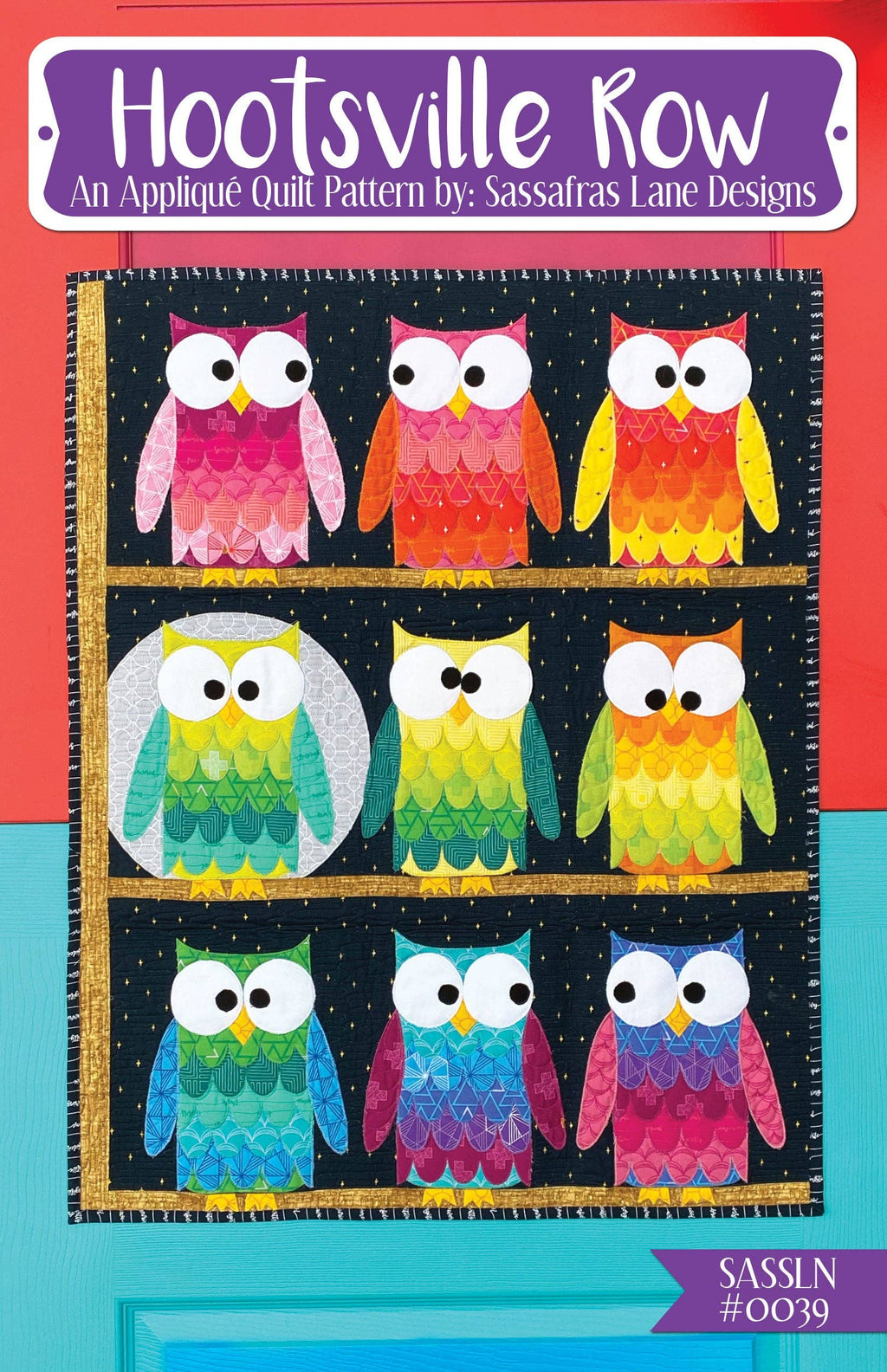 Hootsville Row Quilt Pattern: Paper Pattern