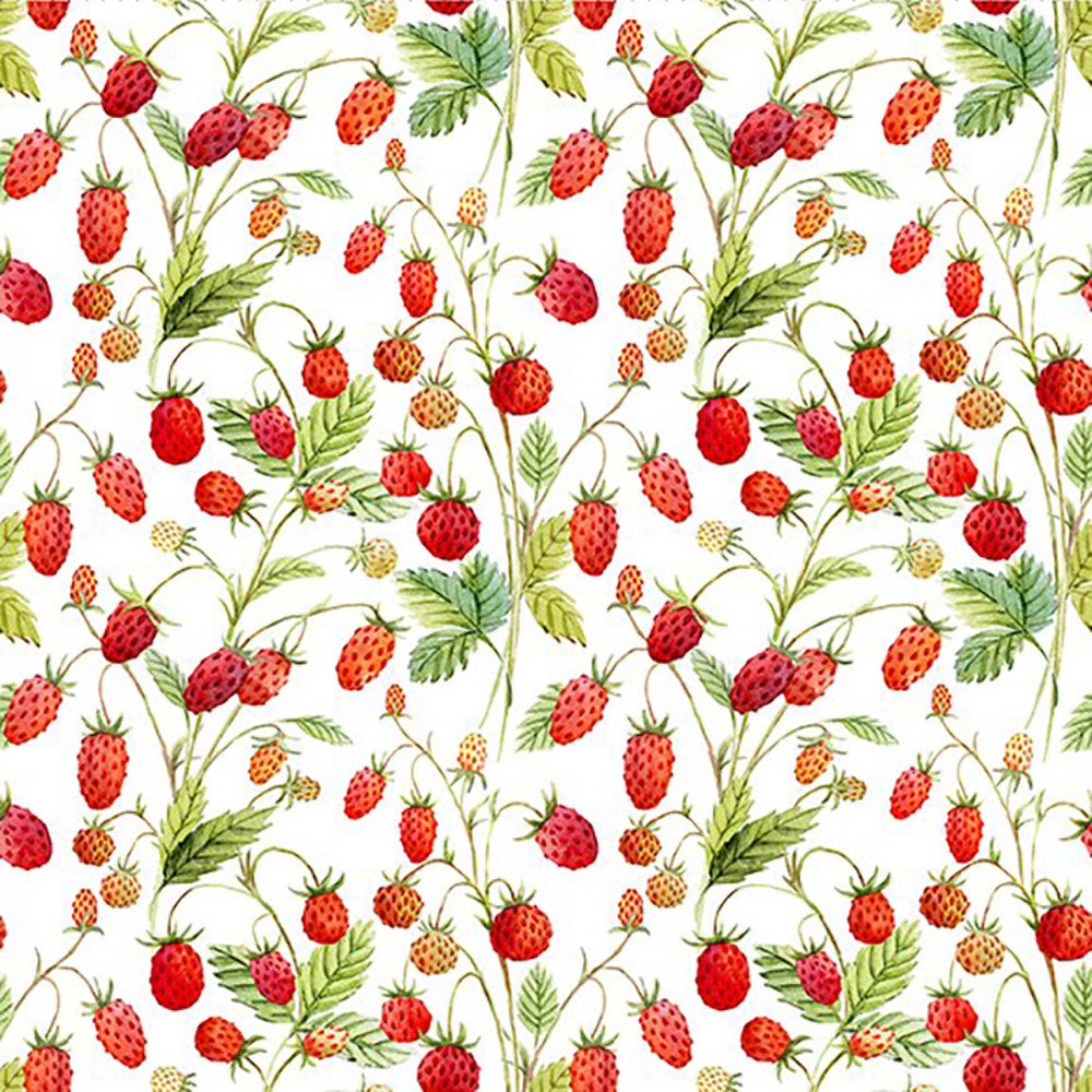 Hedgehog Hollow by Jason Yenter 8HH-1 Wild Strawberry.Priced per 25cm