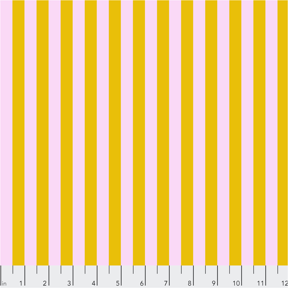 True Colors Tent Stripe MARIGOLD PWTP069 by Tula Pink.Priced per 25cm