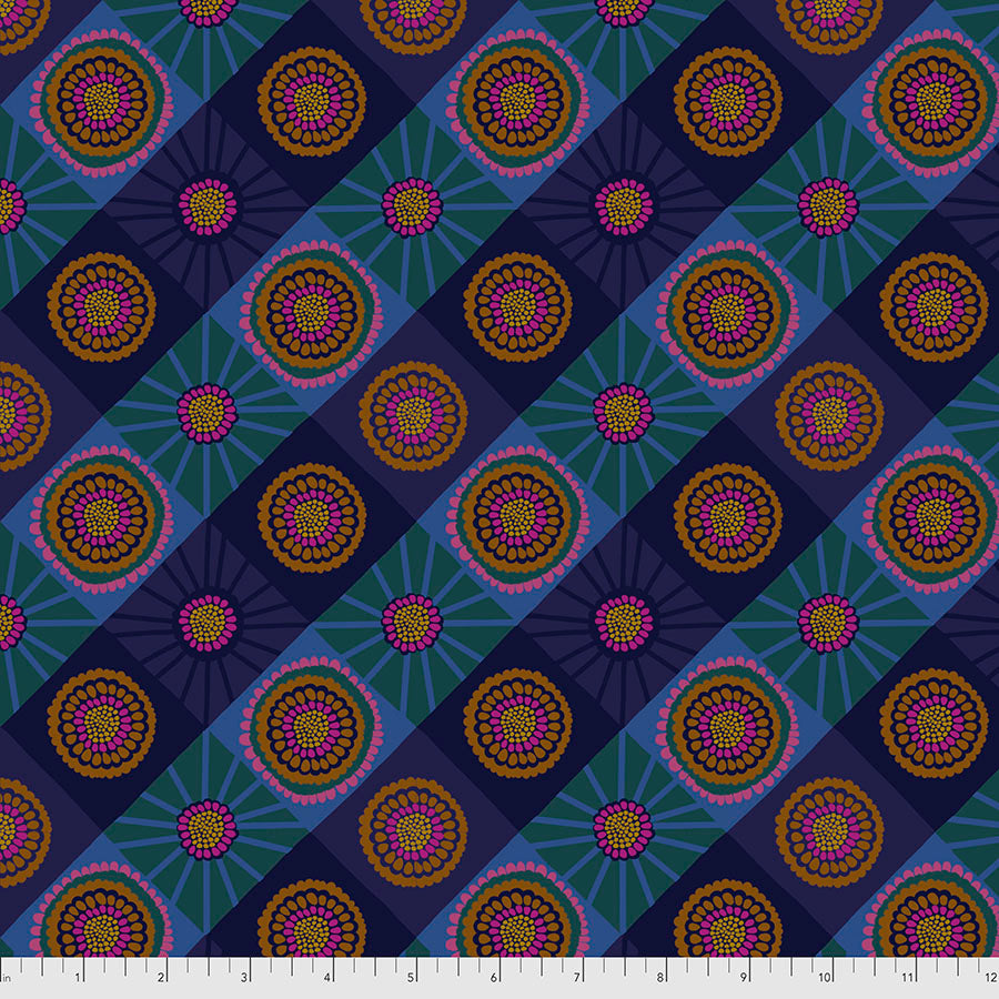 Bright Eyes - Cosmos OCEAN by Anna Maria Horner PWAH155.Priced per 25cm