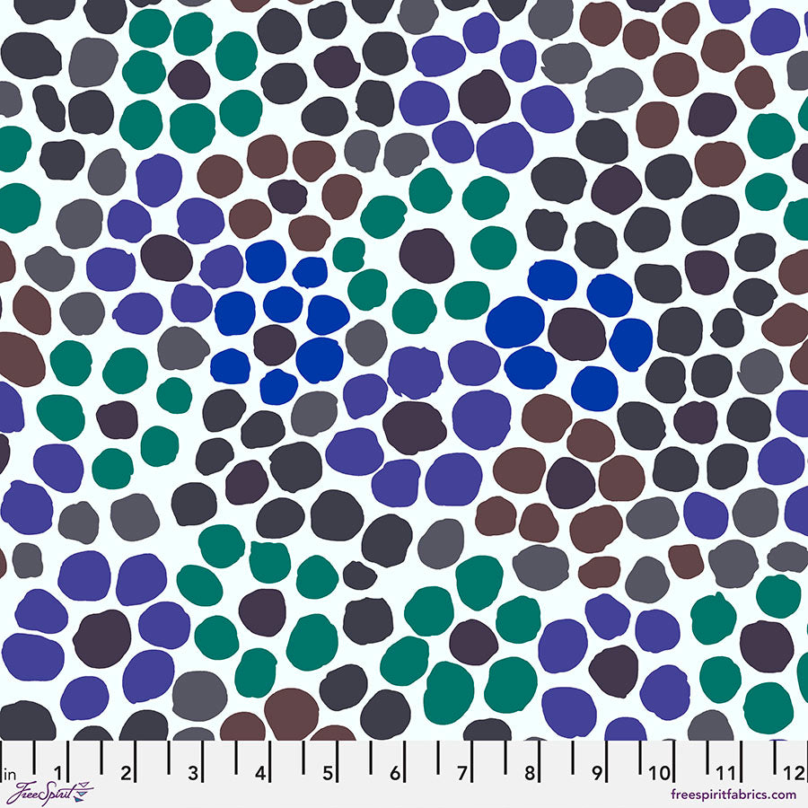 KFC Flower Dot CONTRAST PWBM077.Priced per 25cm *LAST CHANCE*