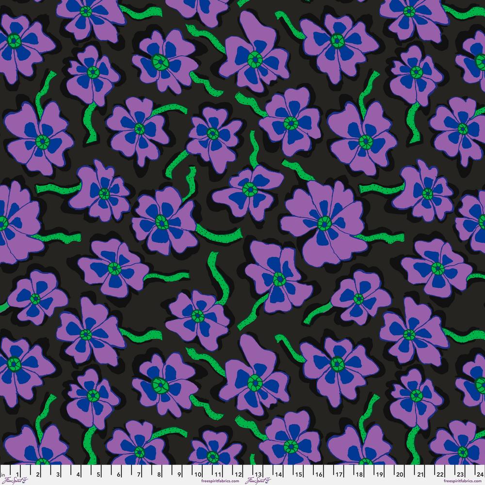 KFC Camo Flower BLACK PWBM088.*LAST CHANCE Priced per 25cm