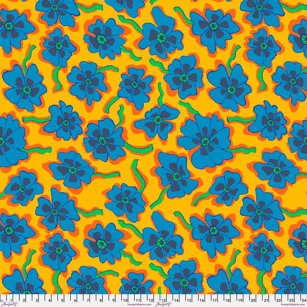 KFC Camo Flower YELLOW PWBM088.*LAST CHANCE Priced per 25cm
