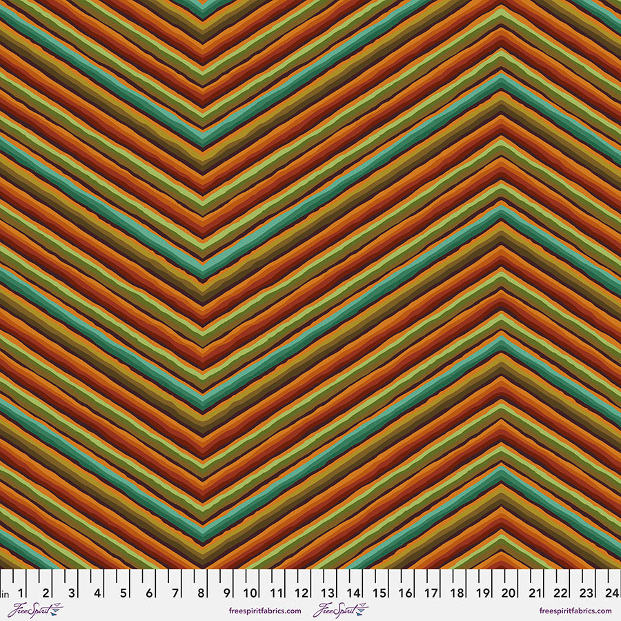 KFC Chevron Stripe OCHRE PWGP090.Priced per 25 Cm.