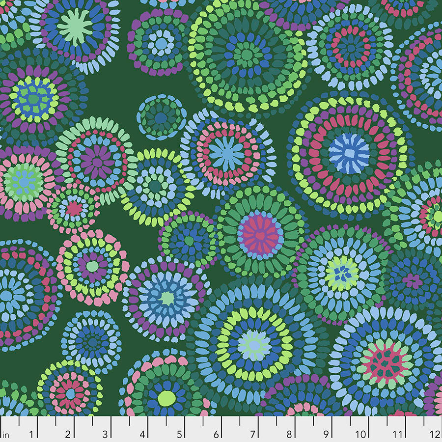 KFC Mosaic Circles Green PWGP176.*LAST CHANCE Priced per 25cm