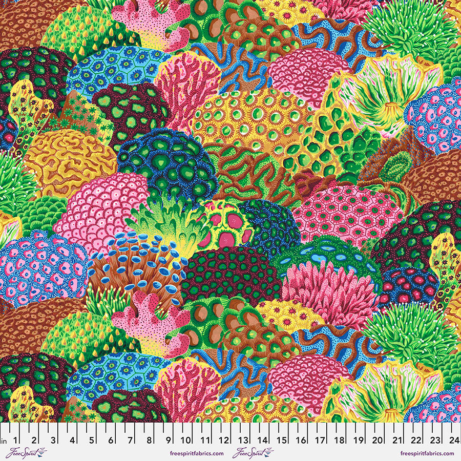 TREASURE ISLAND Coral Reef MULTI PWSL108 by Philip Jacobs.Priced per 25cm