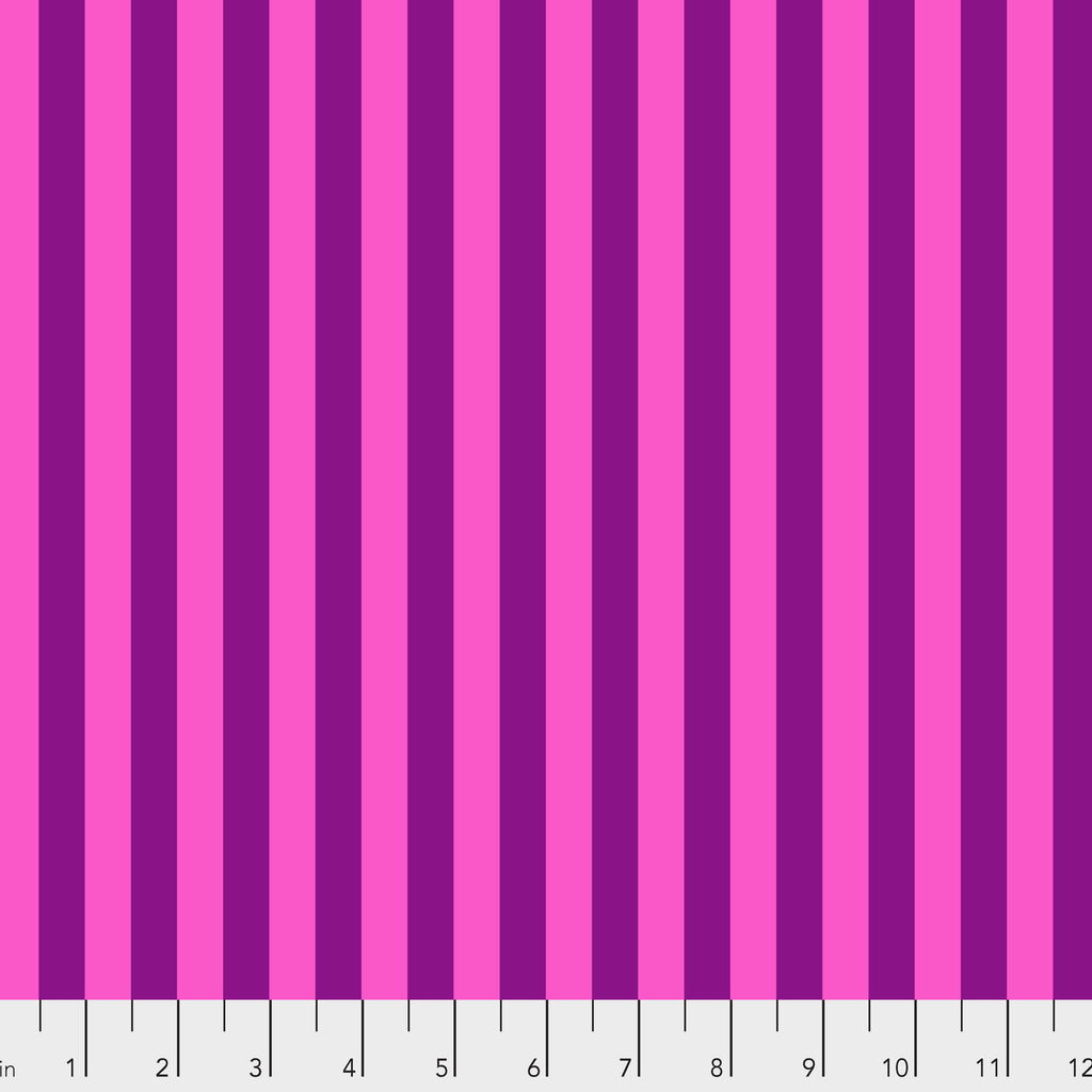 True Colors Tent Stripe FOXGLOVE PWTP069 by Tula Pink.Priced per 25cm