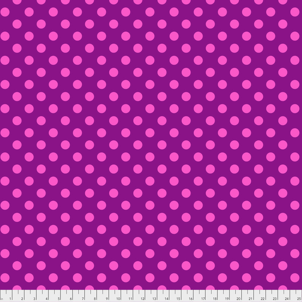 True Colors Pom Poms FOXGLOVE PWTP118 by Tula Pink.Priced per 25cm