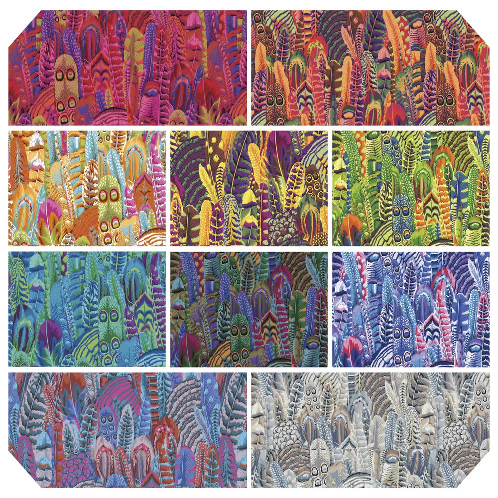 +#KFC FEATHERS - Fat Quarter Bundle FB1FQPJ- 10 Fat Quarters