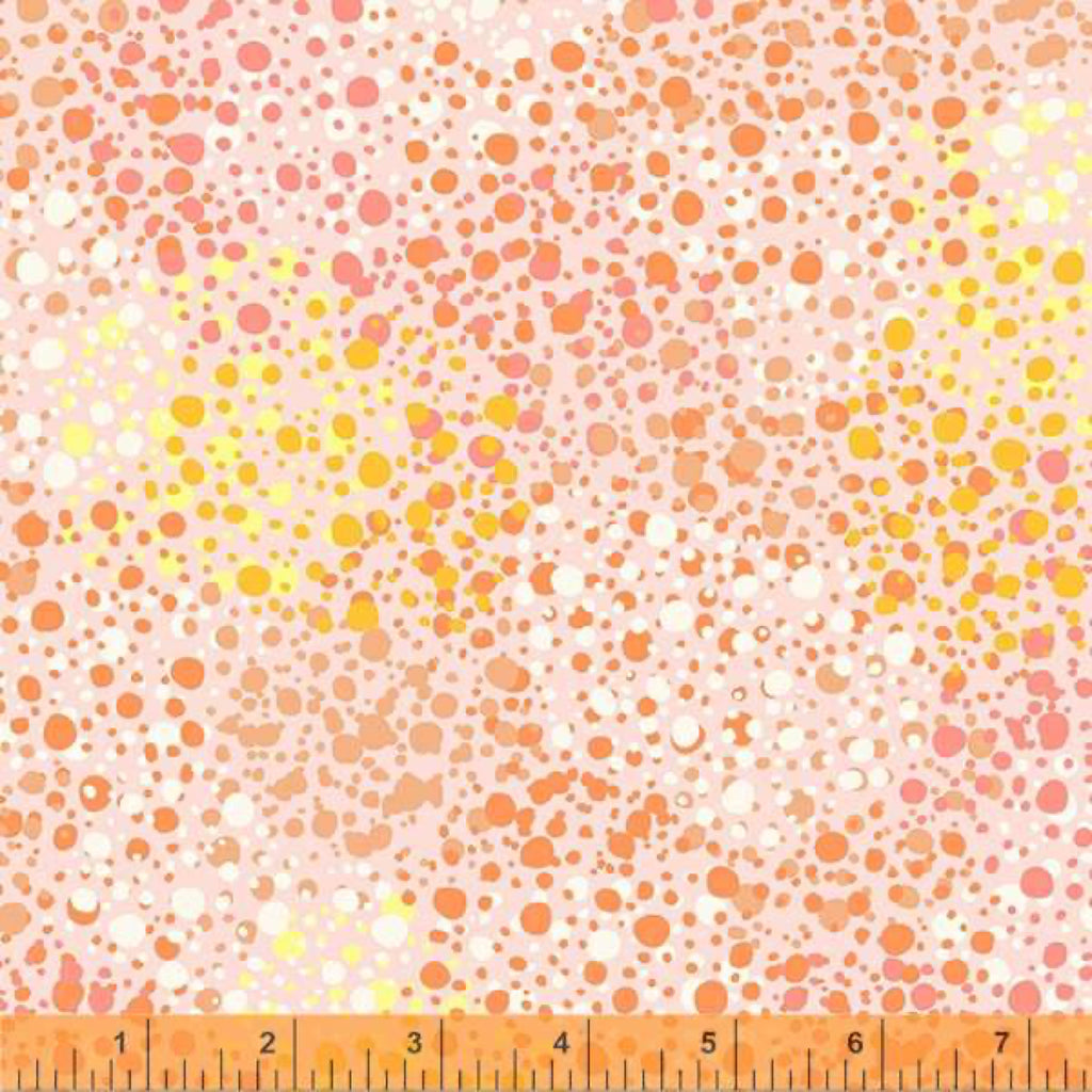 **Splatter Dots PEACH 53193-1 WIDEBACK 108" / 270 cms Priced Per 50 Cm.