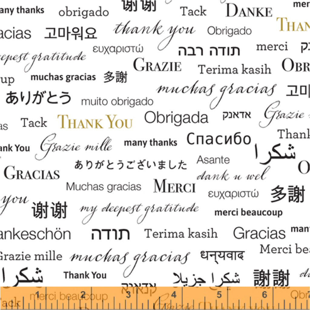 **Thank you by Whistler Studios 52479-2 WIDEBACK 108" / 270 cms. Priced per 50 Cm.