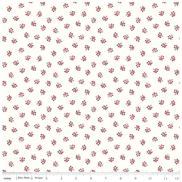 Red Hot Posey Cream C11690.Priced per 25cm.