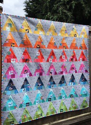Clay Court Quilt Pattern: Paper Pattern