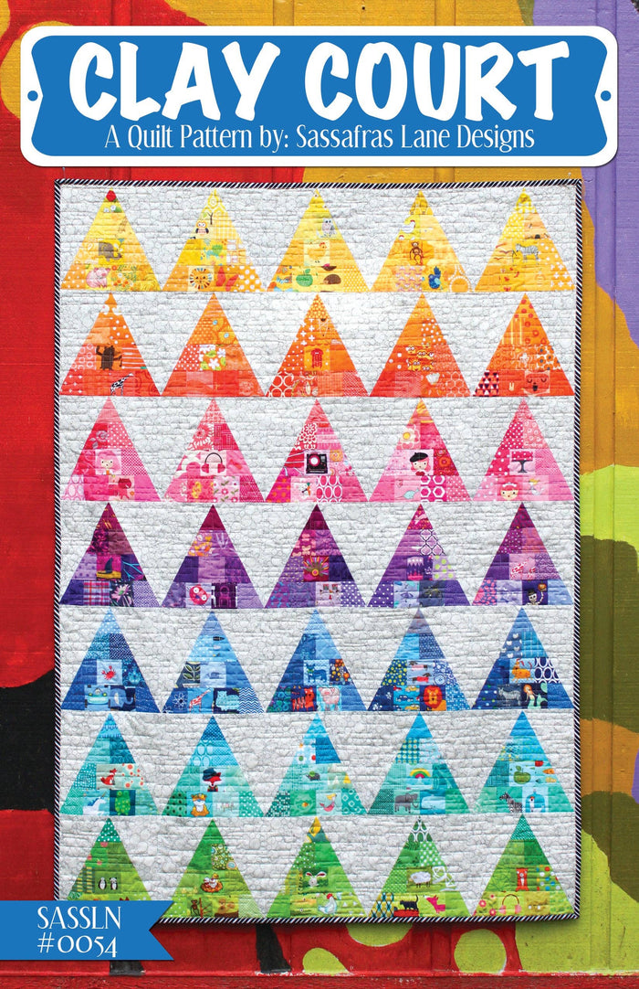Clay Court Quilt Pattern: Paper Pattern