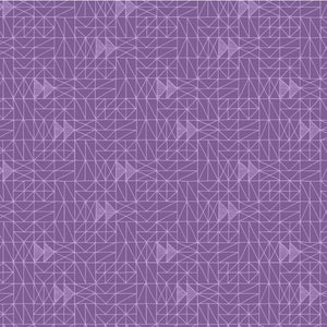 Windham Foundation 2 Cotton Patchwork 54639-14 Purple.Priced per 25 Cm.