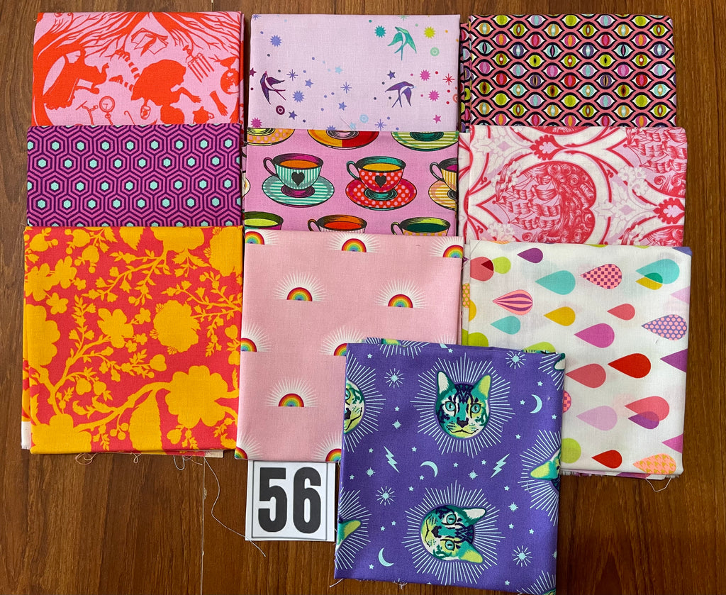 Tula Pink Fat Quarter Bundle - 10 Metric Fat Quarters 56