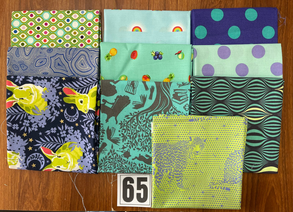 Tula Pink Fat Quarter Bundle - 10 Metric Fat Quarters 65