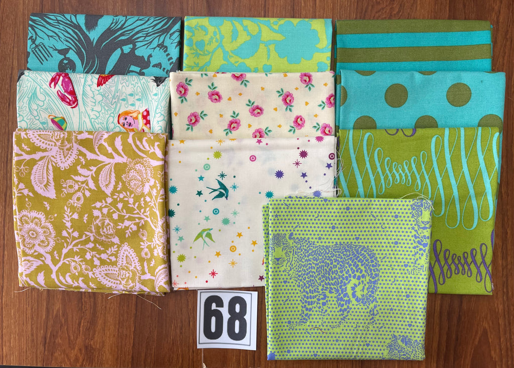 Tula Pink Fat Quarter Bundle - 10 Metric Fat Quarters 68