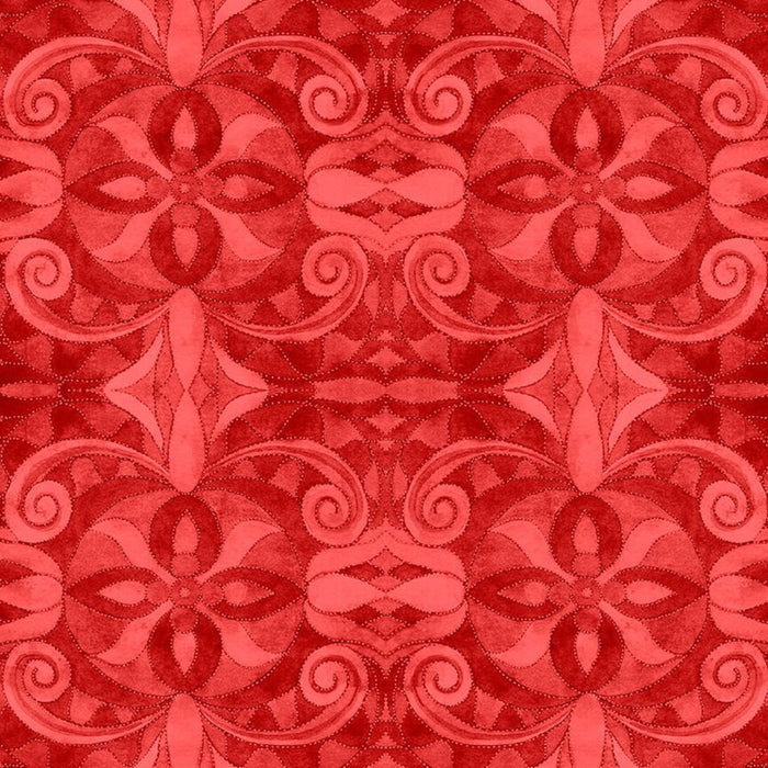 **Blank Studio Baroque RED 108" / 270 cms Priced Per 50 Cm.