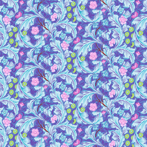 Kaffe & Morris & Co COTTON LAWN CLKW006.COBALT Leicester.Priced per 25Cm.