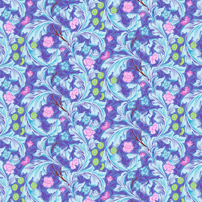 Kaffe & Morris & Co COTTON LAWN CLKW006.COBALT Leicester.Priced per 25Cm.