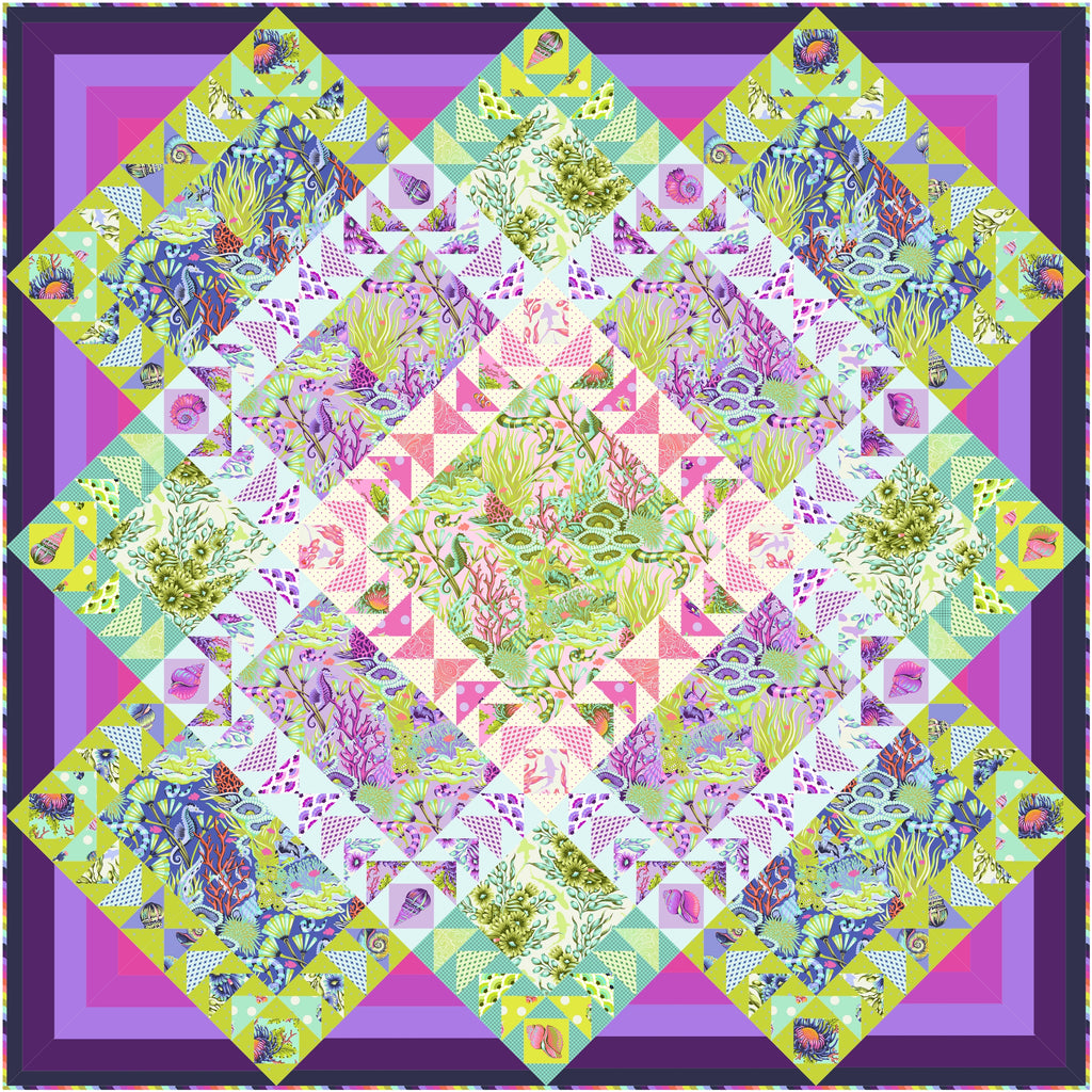 Floral Reef by Tula Pink Coastal Currents Quilt Kit