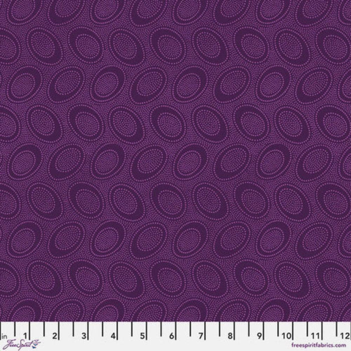KFC Aboriginal Dot PLUM GP71.Priced per 25cm*