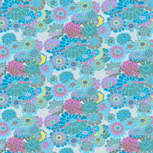 KFC Asian Circles - TURQUOISE.*LAST CHANCE Priced per 25cm