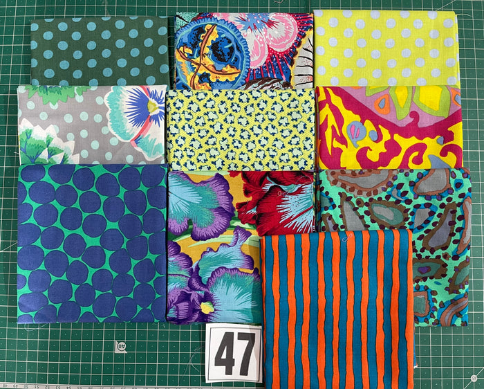 Kaffe Fassett Collective Collection Fat Quarter Bundle - 10 Metric Fat Quarters 47