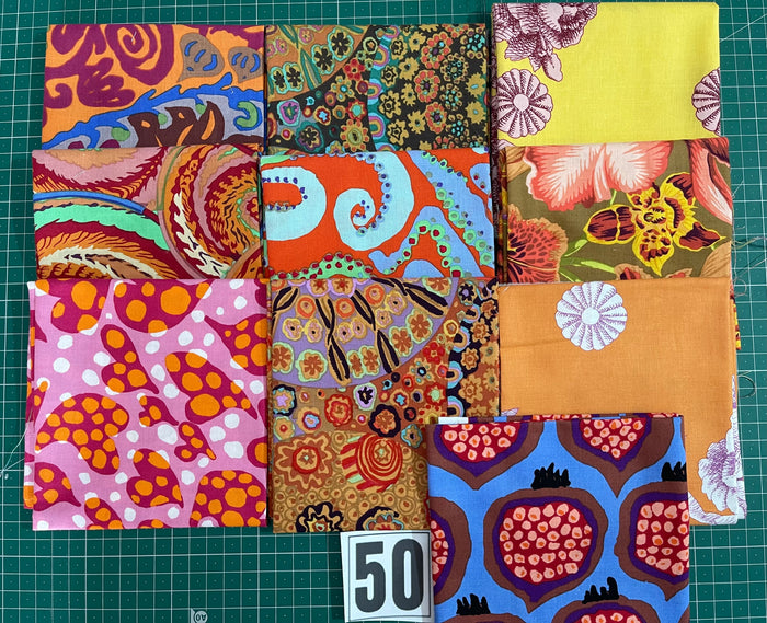 Kaffe Fassett Collective Collection Fat Quarter Bundle - 10 Metric Fat Quarters 50