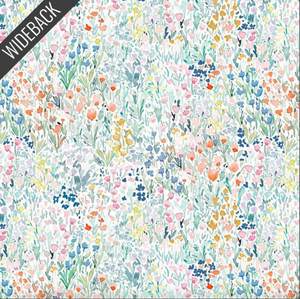 **Dear Stella DS DC12571 Jardin WHITE WIDEBACK 108" / 270 cms Priced Per 50 Cm.