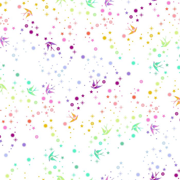 TRUE COLORS MINKY Fairy Dust MKTP005.WHITE.Priced per 50cm