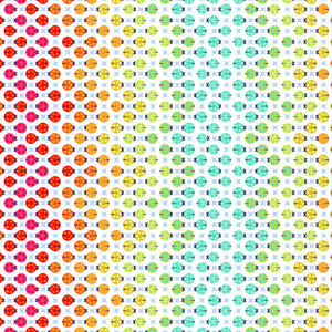 TRUE COLORS MINKY Painted Ladies (Ladybugs) MKTP006.GLOW.Priced per 50cm