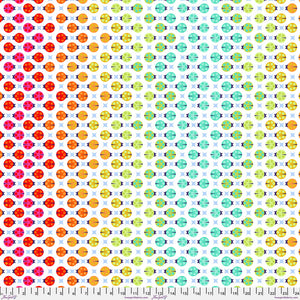 TRUE COLORS MINKY Painted Ladies (Ladybugs) MKTP006.GLOW.Priced per 50cm