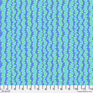 KFC Small Bubble Stripe AQUA PWBM097 Feb 2025  Priced per 25cm