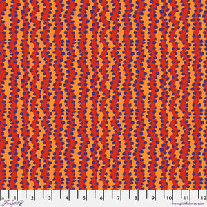 KFC Small Bubble Stripe RED PWBM097 Feb 2025  Priced per 25cm