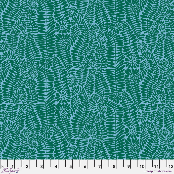 KFC Small Fronds TURQUOISE PWBM098 Feb 2025  Priced per 25cm