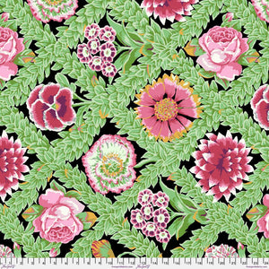 KFC Vintage - Flower Lattice JEWEL PWGP011.Priced per 25cm