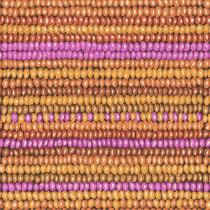 KFC Bead Stripe EARTH PWGP050.Priced per 25cm